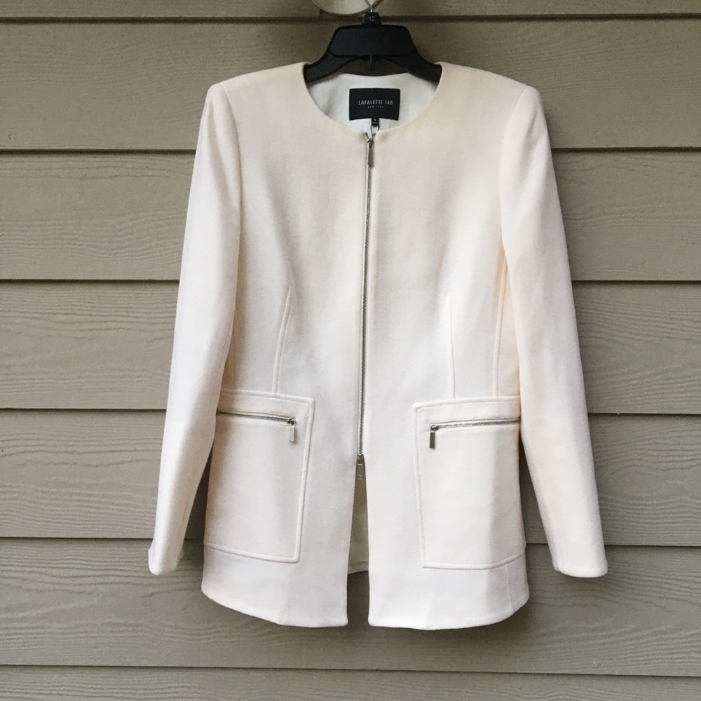 NWT Lafayette 148 Landon Cloud Zipper Jacket 6 - Picture 3 of 15